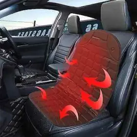 1681584 12v Nonslip Car Heating Seat Cover Pad Heated Cushion Winter Warm Backrest