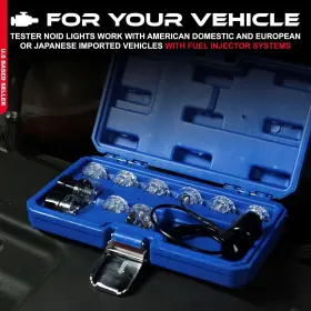 1347 Abn Deluxe Noid Light Test Kit Fuel Injector Tester Tool Set #3