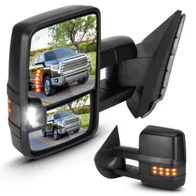 Aetwm029 Aeagle Towing Mirrors For Chevy Gmc 2007-2013 Avalanche Silverado 1500 Suburban 07-