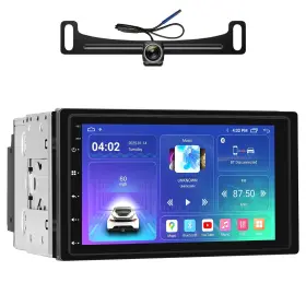 Ainavito 610371334590 7 Inch Double Din Car Stereo Radio With Wireless Carplay And Android Auto/android 1