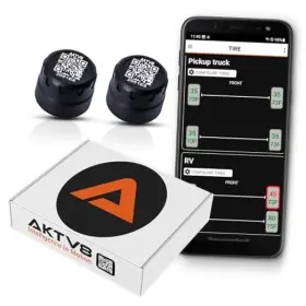 003474 Aktv8 Llc Pressuretechtm Wireless Tire Pressure Pack Of 2 Cap Sensor Pro - Realtime 3s