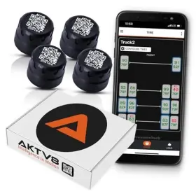 Aktv8 Llc 860011312901 Pressuretech Wireless Tire Pressure Monitoring System Pack Of 4 Cap Sensor Pro