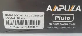 9siadx15tu8645 Ampulla Pluto Dash Cam 2k Super Hd 1296p 170 Wide Angle 3 Inch Lcd #3