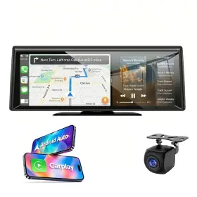 Apenet 709226267128 Wireless Carplay Screen 8.1 Inch Portable Car Stereo With Ios And Android A