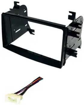 Asc Audio 027132757688 Double Din Car Stereo Radio Kit And Wire Harness -made For 2007-2008 Hyundai