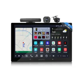 X10g209e-a-r3 Atotoout Double Din Car Stereo - 9 Inch Qled 8gb 128gb Wireless Carplay/andro