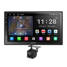 B7ts01 Atotozone Android Double-din Car Stereo Receivers Wireless Carplay&android Auto Wi-fi