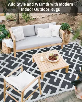Autel 313109138162 5ft X 8ft Outdoor Rug For Patio Reversible Plastic Waterproof Rugs Clearance Mat #3