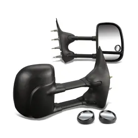 Ad-twm-010-t222-bk Auto Dynasty Dm-sy-022 Compatible With E-series Black Textured Telescoping Manual Extendable Towing