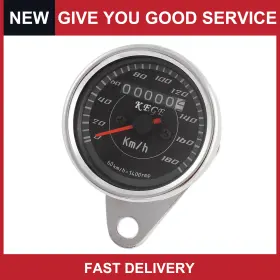 0-180km Automall Tech 655692878200 Universal 0-180km/h Motorcycle Tachometer Speedometer Tacho Gauge Pack Of 1