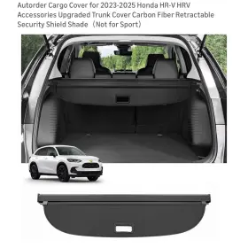 Aplus17770501s Autorder Cargo Cover For 2023-2025 Honda Hr-v Retractable Trunk Security Shield