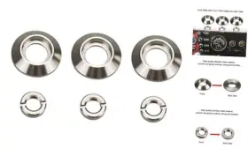 4000056 Autowild Dashboard Switch Bezel Nut Set Fit For Jeep Cj5 Cj7 Cj8 1972-1986 Headlights