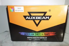 Qp010781 Auxbeam Ra80 Rgb 8-gang Multifunction Switch Panel Toggle Momentary Pulsed Kit