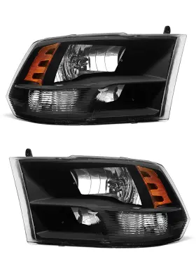Axl-dpu20609885 Axlaha Fit 2010-2018 Dodge Ram 2500/3500 Headlamp Amber Quad And Dual Style For 09-