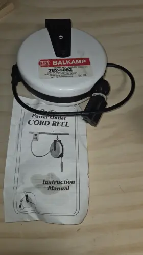 782-5052 Balkamp Power Outlet Cord Reel