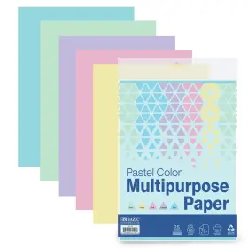 5190-24 Bazic Products 25 Ct. Pastel Color Multipurpose Paper / Box Qty - 24