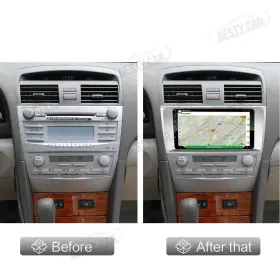 Bc-camry07-2gb Bestycar 9 Inch Android 12 Car Stereo Radio Gps For Toyota Camry 2007 2011 Mp3 Bt Wifi Usb #2