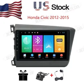 Ra-civic12-2gb Bestycar 9 Inch Android 10 Car Radio Stereo For Honda Civic 2012 2015 Gps Navi Wifi Mp3 Usb