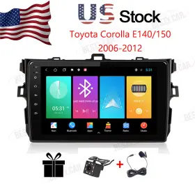 Ra-corolla06-2gb Bestycar 9 Inch Car Stereo Radio For Toyota Corolla 2006-2012 Android 12 Gps Navigation Bt