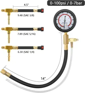 Hw9116 Betooll Fuel Pressure Test Kit 0-100psi With Tester #2