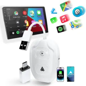 Bhsmart 198168359495 Wireless Carplay And Android Auto Adapter 2 In 1 Wi