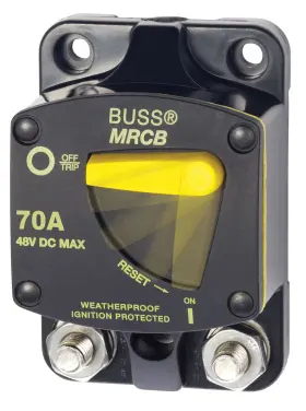 7141b-bss Blue Sea Systems - Breaker Thermal 187 Srfcmnt 70a Flm- 5 1ea