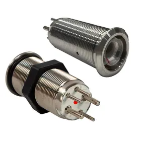 9057-1113 Bluewater 19mm Inrush Push Button Switch Off/on - Blue/red Led Body On