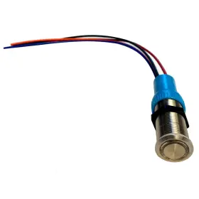 9057-3114-4 Bluewater 19mm In-rush Push Button Switch - Nav/anchor Off/on/on Blue/green/re #2