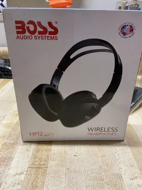 Hp12 Boss Audio Systems Car Infrared Foldable Wireless Headphone Open Box #2