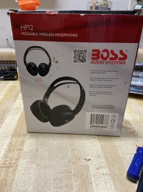 Hp12 Boss Audio Systems Car Infrared Foldable Wireless Headphone Open Box