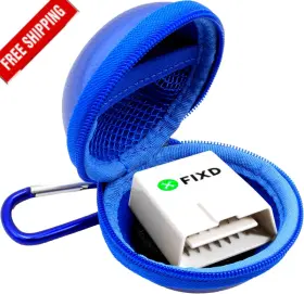 Eva0-blue-fxd Branded Fixd Obd2 Bluetooth Car Diagnostic Tool Auto Health Monitor Device Case Only