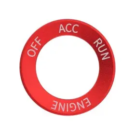 Vg304-a Briny River Car Engine Start Stop Button Cover Trim Ring Aluminum Compatible With Dodge Red