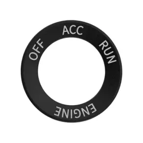 Vg304-b Briny River Car Engine Start Stop Button Cover Trim Ring Aluminum Compatible With Black