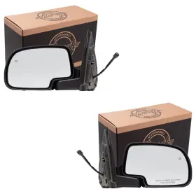 Brock 1337-5099lr Power Mirror For 2000-2006 Tahoe Puddle Lamp Heated Manual Fold 2000-2006