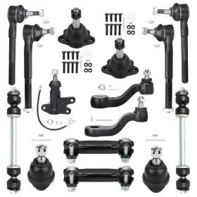 Bccak1054 Brtec 4wd Front Ball Joints Sway Bars Tie Rods Suspension Kit 1995-1999 For Che