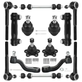 Bccak1062 Brtec 4wd Front Ball Joints Sway Bars Tie Rod Ends Kit Compatible With Chevrole
