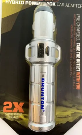 Brunton 080078915154 Torpedo 2600 Mah Hybrid Power Pack Car Adapter F-torpedo New #2