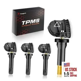 Tp-04-01 Cangecir Pre-programmed 433mhz Tpms Sensor Set Of 4 For Gmc Sierra1500 2500 3500 2019