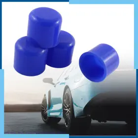 Carpopart 726215631319 Universal Pack 4 32mm 1.3 Inch Car Silicone Blanking Cap Intake Hose End Bung Blue #2