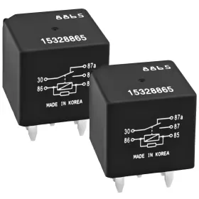 153288652p Casalytics Relay 15328865 Pack Of 2 40a 12v 5-pin Spdt Automotive For Chevy