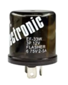 Ef33w Cec Industries Electronic Turn Signal Flasher Relay 3 Prongs 12 Volts