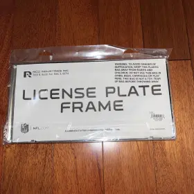 9474622598 Cisco Independent New Nib York Giants License Plate Frame Chrome-q #2