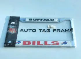9474628673 Cisco Independent Buffalo Bills License Plate Frame Chrome