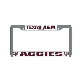 9474630529 Cisco Independent Texas A&m Aggies License Plate Frame Chrome
