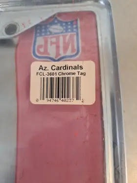 9474640237 Cisco Independent Arizona Cardinals License Plate Frame Laser Cut Chrome - New Sealed #3