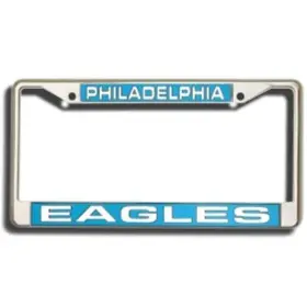 9474640258 Cisco Independent Philadelphia Eagles License Plate Frame Laser Cut Chrome
