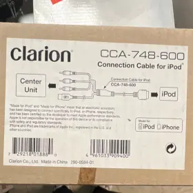 Cca-748-600 Clarion Connection Cable For Ipod Accessory Mpn