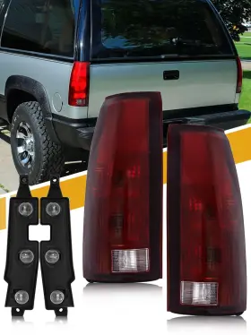 S-ck-8898-dr-wb Cleryye Tail Light Assembly Compatible With Chevy/gmc Silverado Sierra C/k Truck 1988