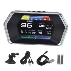 Cn-yc103040 Cnspeed P17 Car Hud Obd And Gps Dual Mode Fuction Speedometer Display Projects Real Time