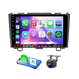 Zj7258 Connorddo 4g 64g Android 15 Car Stereo For Honda Crv 2007-2011 With Wireless Carplay&an